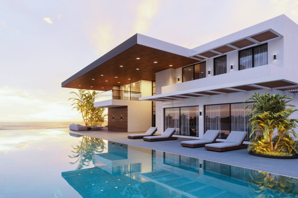 Contemporary house by the ocean