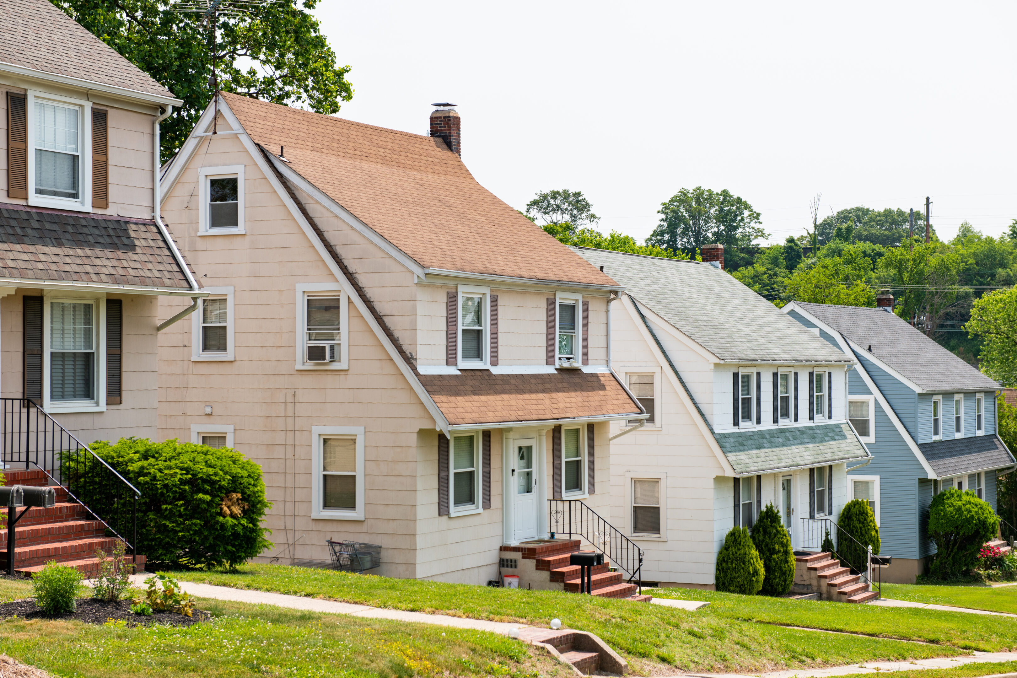 Single-family homes in Arbutus, suburbs of Baltimore, Maryland.